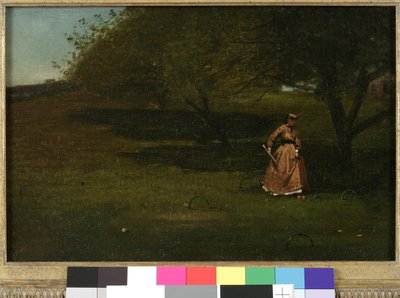 Croquet Player by Winslow Homer